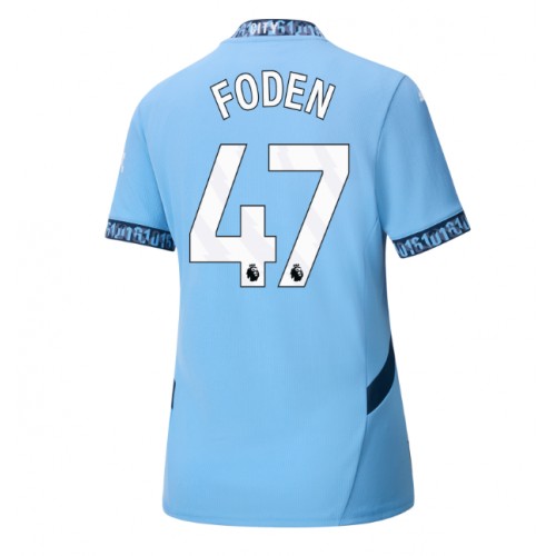 Fotbalové Dres Manchester City Phil Foden #47 Dámské Domácí 2024-25 Krátký Rukáv